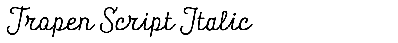 Tropen Script Italic image